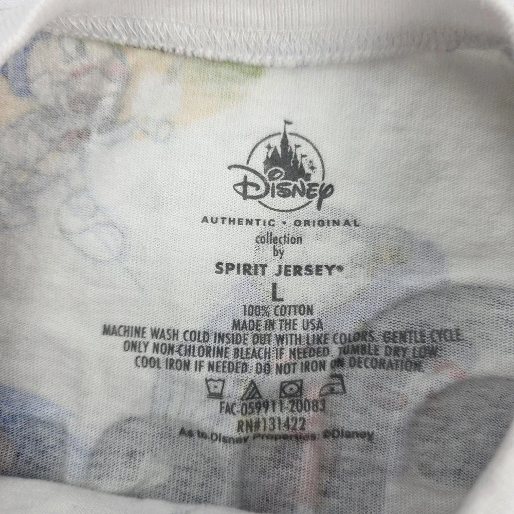 Disney Walt Disney World Shirt Womens Large Multicolor Character Spirit Jersey